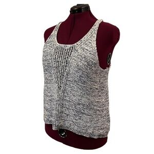 DKNY Chunky Cotton Knit Racer Back Tank